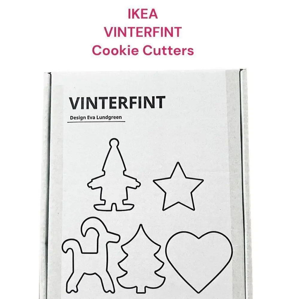 IKEA VINTERFINT 2023 Holiday Pastry Cutter Set of 5 Shapes